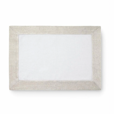 Filetto Placemats, White/Gold, Set of 4