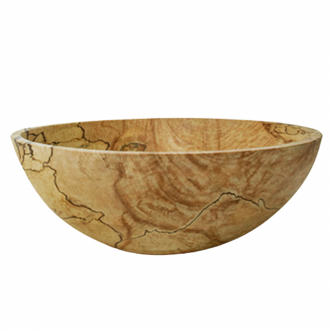 Classic Round Spalted Maple Bowl