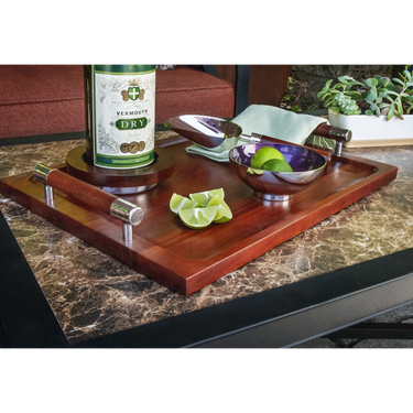 Sierra Wood Tray with Handles