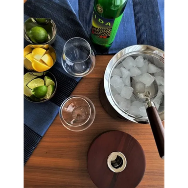 Sierra Ice Bucket with Wood Lid