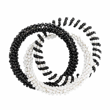 Beaded Napkin Ring, Set of 4
