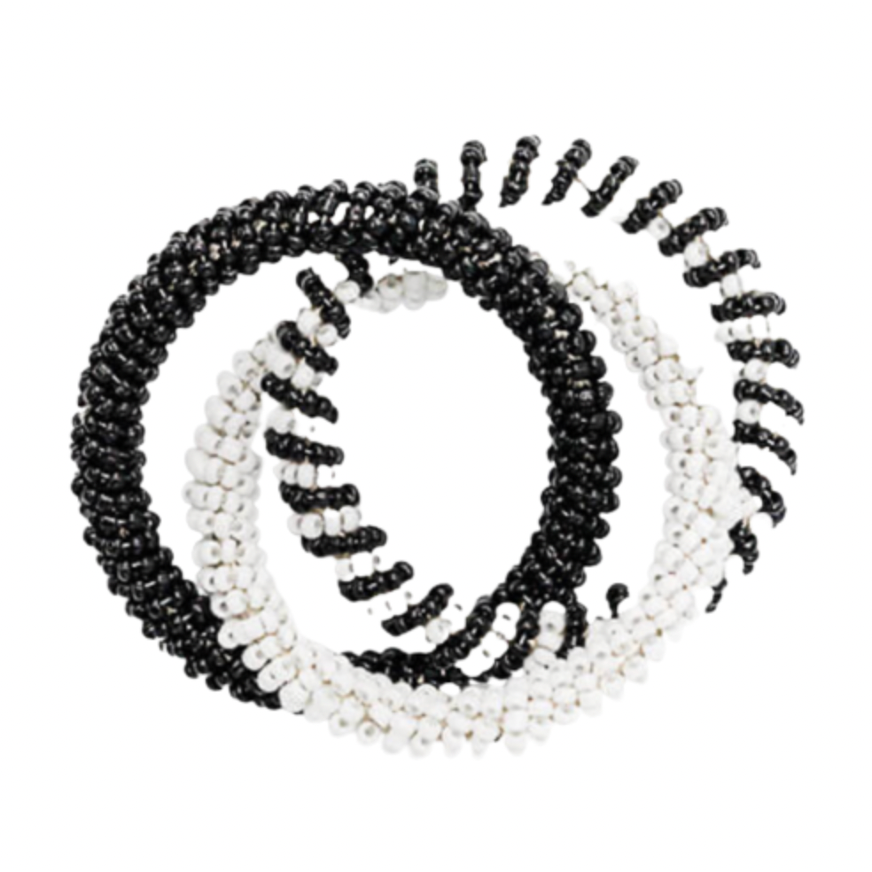 Beaded Napkin Ring, Set of 4