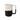 Matte Black & White Tall Mug, Set of 6