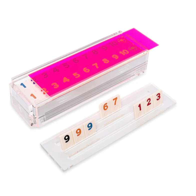 Luxe Rummy Tile Game Neon Pink