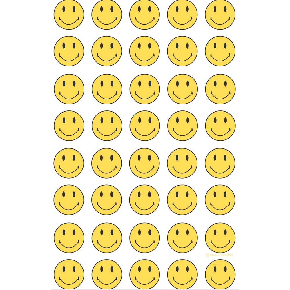 Smiley Face Kitchen Towel, Set of 2