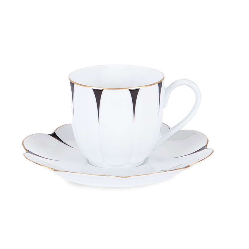 Drops Coffee Cup with Saucer
