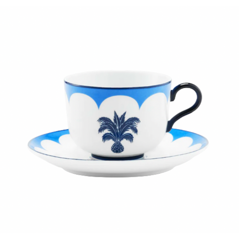 Jaipur Tea Cup & Saucer, Set of 2