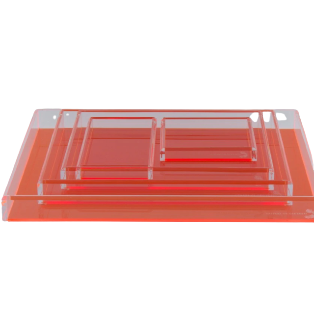 Acrylic Tray, Orange