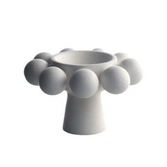 Klein Reed Nimbus Footed Bowl White