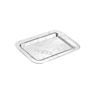 Graffiti Silver-Plated Rectangular Tray, Extra Small