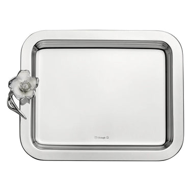 Anemone Silver-Plated Rectangular Tray