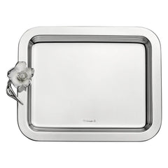 Anemone Silver-Plated Rectangular Tray