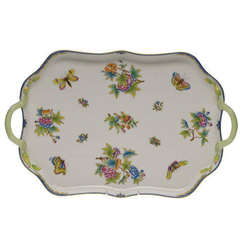 Queen Victoria Rectangular Tray with Branch Handles