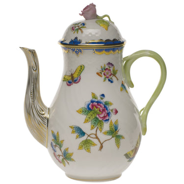 Queen Victoria Coffee Pot with Rose
