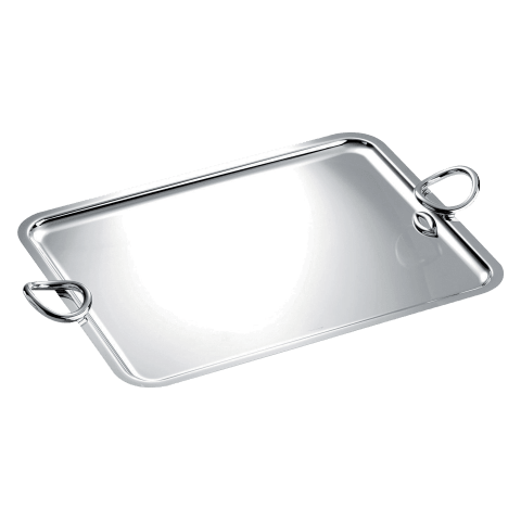 Vertigo Silver-Plated Tray, Extra Large