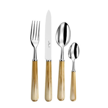 Basic Blond Horn Five Piece Place Setting