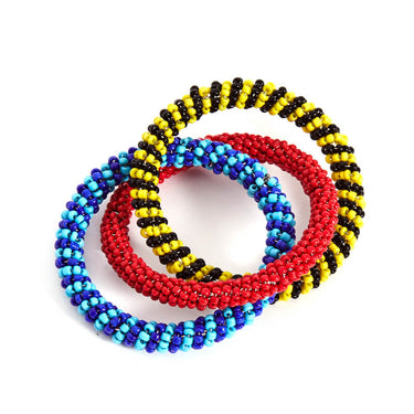 Beaded Napkin Ring, Set of 4