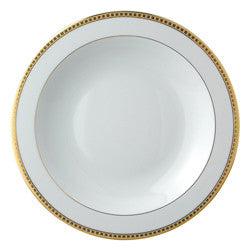 Athena Gold Deep Round Dish, 11.5"