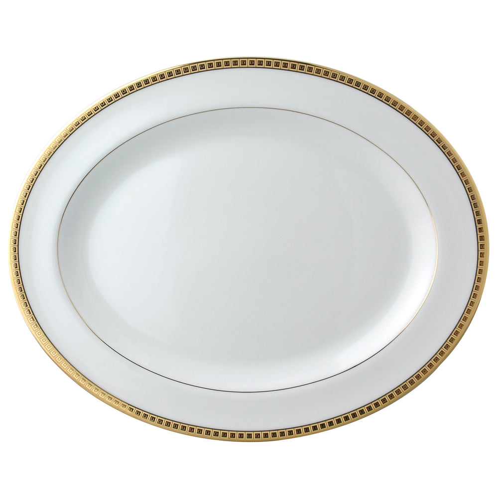 Athena Gold Oval Platter, 17"