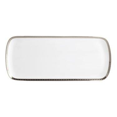 Athena Platinum Rectangular Cake Platter, 15"