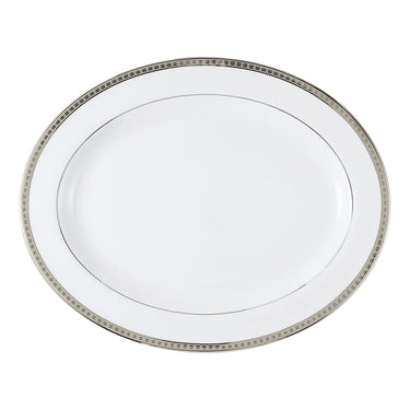Athena Platinum Oval Platter, 17"
