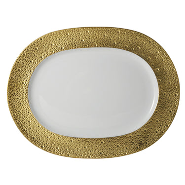 Ecume Gold Oval Platter, 14"