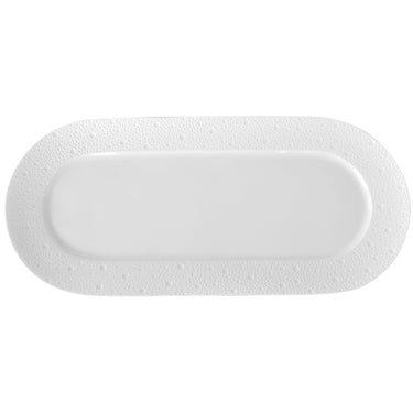 Ecume White Cake Platter Rectangular, 15"