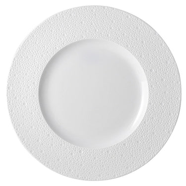 Ecume White Service Plate, 12.5"