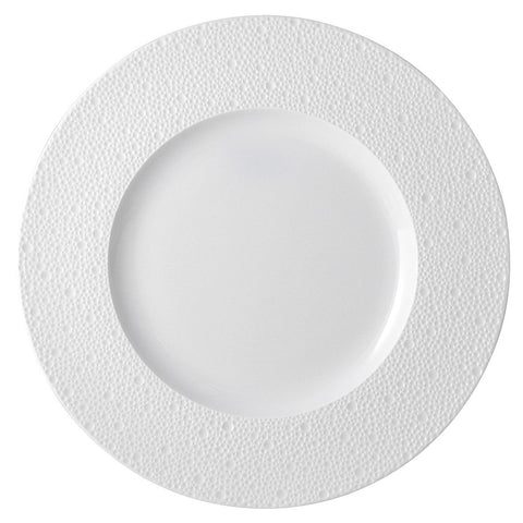 Ecume White Service Plate, 12.5