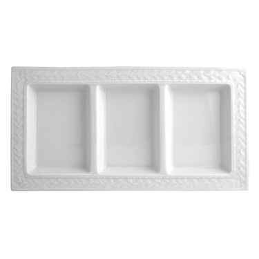 Louvre Three-Compartment Tray, 7 x 13"