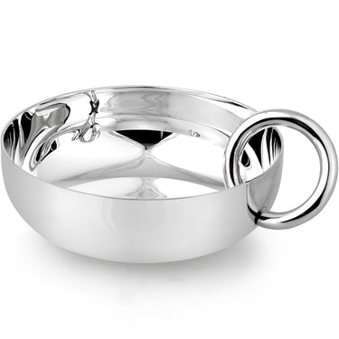 Vertigo Silver-Plated Snack & Trinket Bangle Bowl, Large