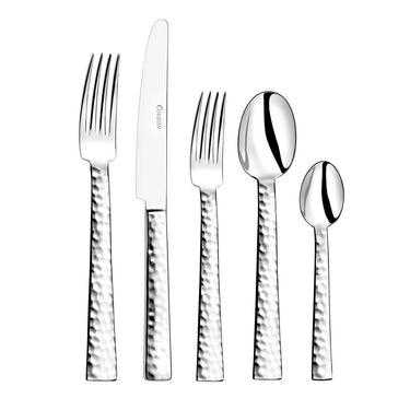 ATO Hammered Five Piece Place Setting
