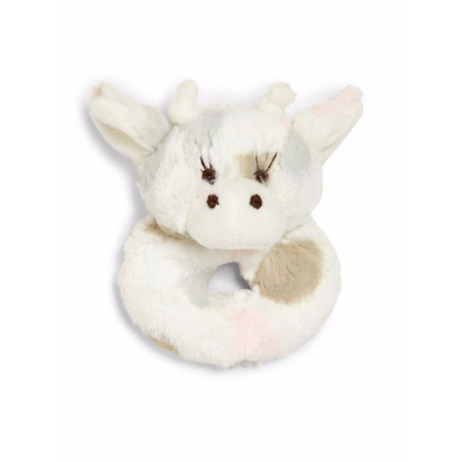 Luxe Dot Plush Giraffe Rattle