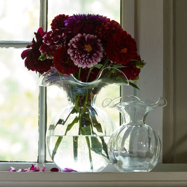 Hibiscus Fluted Vase, Medium