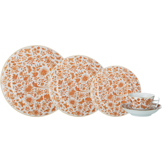 Sacred Bird & Butterfly Five Piece Place Setting