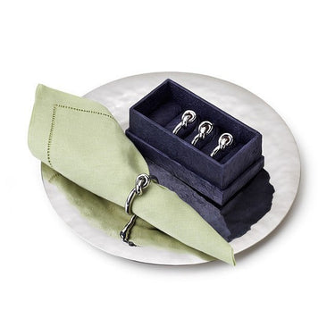 Helyx Napkin Ring with Knot, Set of 4