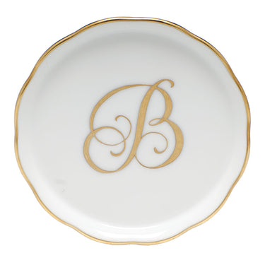Gold Monogram Coaster