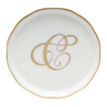 Gold Monogram Coaster