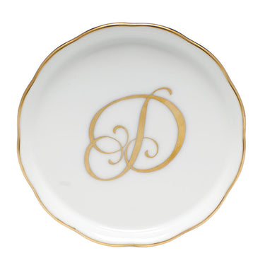 Gold Monogram Coaster