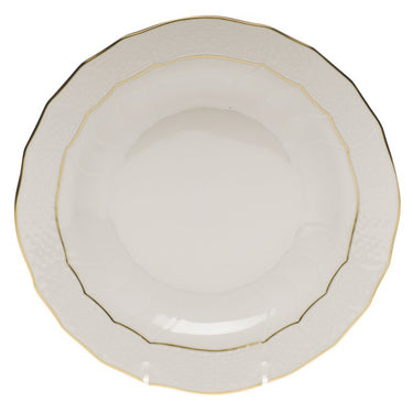 Golden Edge Dessert Plate