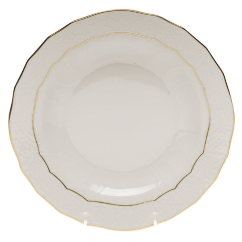 Golden Edge Dessert Plate