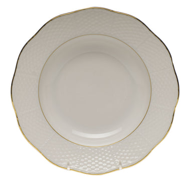 Golden Edge Rim Soup Plate