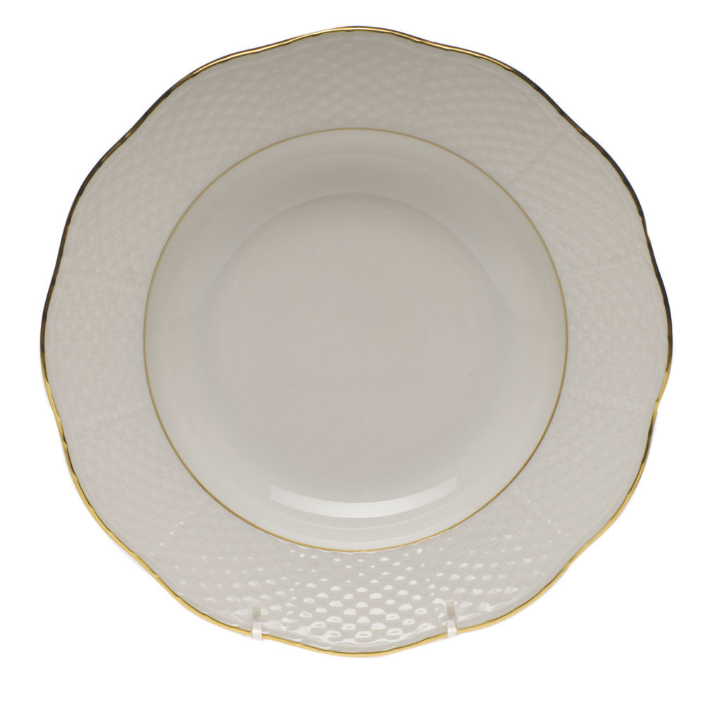 Golden Edge Rim Soup Plate