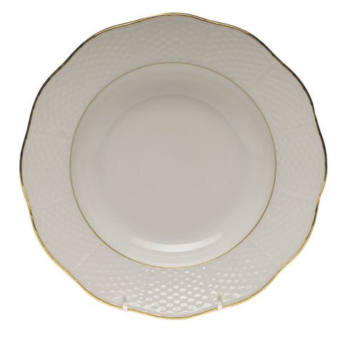 Golden Edge Rim Soup Plate