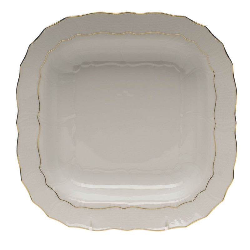 Golden Edge Square Fruit Dish