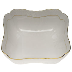 Golden Edge Square Salad Bowl