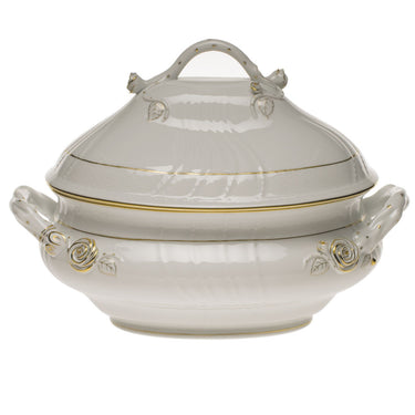 Golden Edge Tureen with Branch, Large