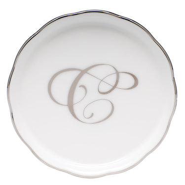 Platinum Monogram Coaster