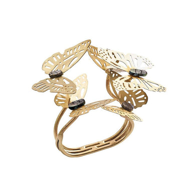 Butterfly Garden Napkin Ring, Set of 4