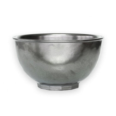 Pewter Stoneware Cereal/Ice Cream Bowl